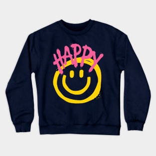 Happy Face Crewneck Sweatshirt